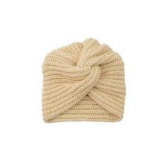 Vintage French Style  Knitted Wool Winter Hat Headwear - Beige
