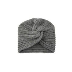Vintage French Style  Knitted Wool Winter Hat Headwear - Dark Gray