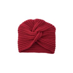 Vintage French Style  Knitted Wool Winter Hat Headwear - Red