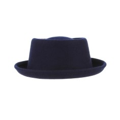 Porkpie Old Fashion Concept Costumes Winter Autumn Warm Style Hat - Blue