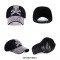 Pirate Skull Adjustable Baseball Cap with Rhinestones - Black