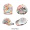 Flower Print Adjustable Baseball Cap - Purple