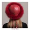 Earmuffs Faux Furry Siberian Winter Leather Hat - Red