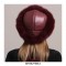 Earmuffs Faux Furry Siberian Winter Leather Hat - Red Wine
