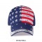 Rhinestones US Flag Adjustable Baseball Cap - Red
