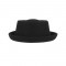 Porkpie Old Fashion Concept Costumes Winter Autumn Warm Style Hat - Black