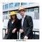 Old Fashion Wide Brim Wool Felt Fedora Hat - Navy Blue