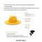 Old Fashion Wide Brim Wool Felt Fedora Hat - Navy Blue