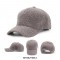 Adjustable Knitted Wool Winter Baseball Cap with Rhinestones - White