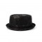 Porkpie Rustic Retro Vintage Style Hat - Black