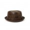Porkpie Rustic Retro Vintage Style Hat - Coffee