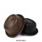 Porkpie Rustic Retro Vintage Style Hat - Coffee