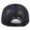 Flower Butterfly Adjustable Baseball Cap with Rhinestones - Black