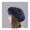 Winter Faux Fur Warm Knitted Berets Hat - Brown