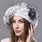 Winter Faux Fur Warm Knitted Berets Hat - White