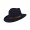 Old Fashion Western Cowgirl Indiana Jones Fedora Hat - Navy
