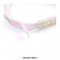 Rhinestones Visor Empty Top Adjustable Golf Beach Cap - White