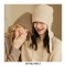 Ushanka 100% Cashmere Knitted Windproof Snow Thicker Warm Winter Hat - Black
