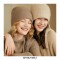 Ushanka 100% Cashmere Knitted Windproof Snow Thicker Warm Winter Hat - Black