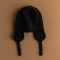 Ushanka 100% Cashmere Knitted Windproof Snow Thicker Warm Winter Hat - Black