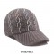 Adjustable Knitted Wool Winter Baseball Cap with Rhinestones - Yellow