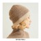 Earmuffs 100% Cashmere Knitted Windproof Snow Thicker Warm Winter Hat - Camel
