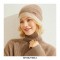 Earmuffs 100% Cashmere Knitted Windproof Snow Thicker Warm Winter Hat - Camel