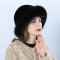 Winter Fashion Faux Fur Warm Hat - Black