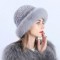 Winter Fashion Faux Fur Warm Hat - Gray