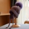 Knitted Fur Pompon Earlap Wool Winter Hat - Purple