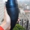 Viking Goat Horn Coffee Mug Portable Thermos - Stainless Steel Interior - 230ml Black