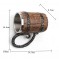 Viking Resin Wooden Barrel Stainless Steel Beer. Coffee Mug - 500ml