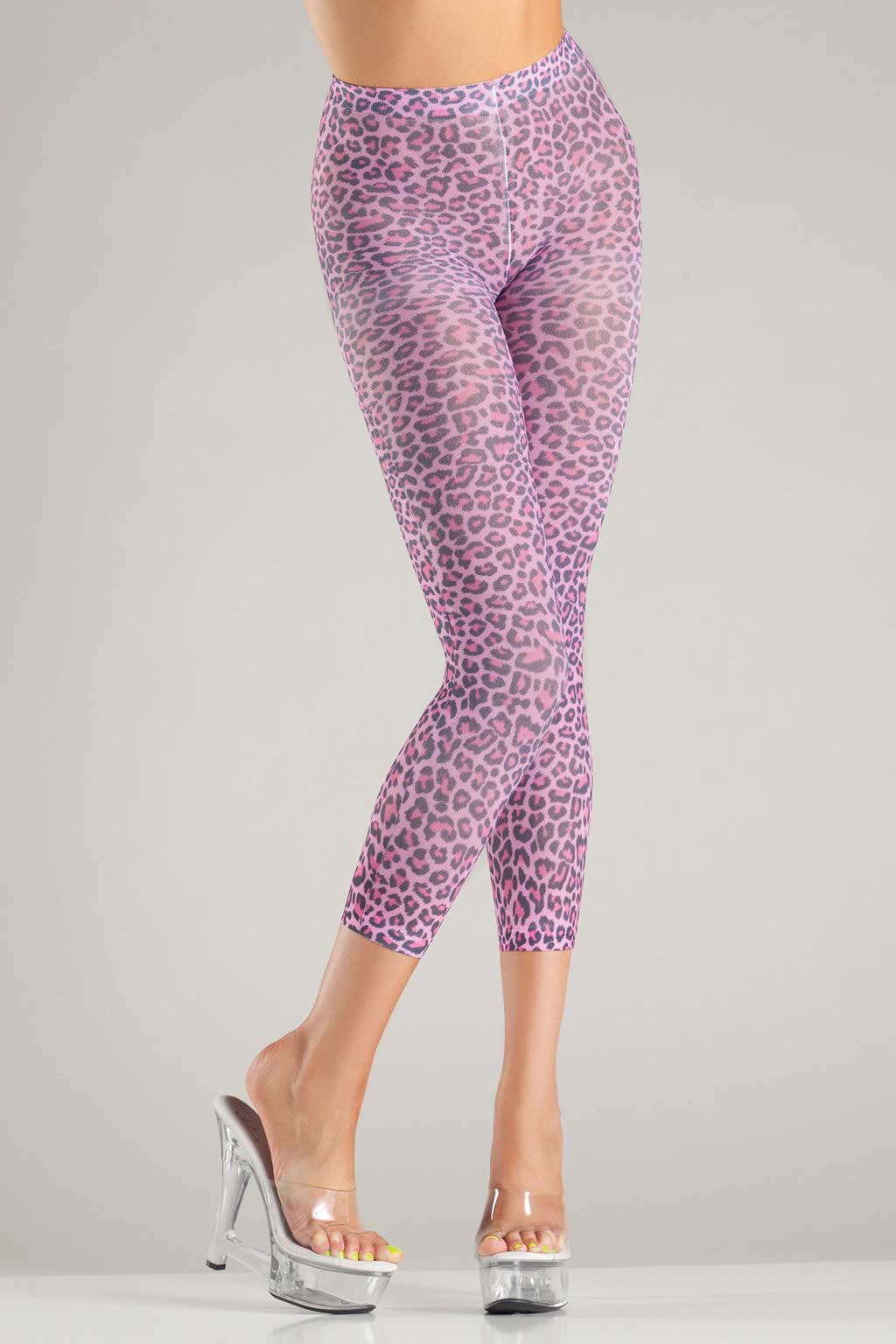 BeWicked BW713 Pink Leopard Pantyhose SPECIAL in Specials - $9.99