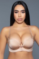 2306 Front Tie Fashion Bra Nude