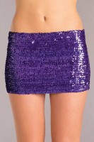 BW1677PR Sequin Skirt - Purple SPECIAL