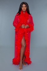 BW834 Glamour Robe - Red