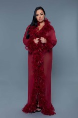 BW834 Glamour Robe - Maroon