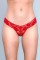 BW1160R V Cut Lace Panties - Red