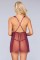1801 Sweet Dreams Babydoll Burgundy