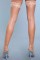 1916 Amber Lace Top Fishnet Thigh Highs Nude