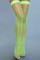 1931 Nylon Fishnet Thigh Highs Neon Green SPECIAL