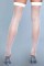 1931 Nylon Fishnet Thigh Highs White