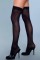 1932 Opaque Nylon Thigh Highs Black