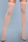 1932 Opaque Nylon Thigh Highs Nude