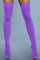 1932 Opaque Nylon Thigh Highs Purple