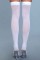 1932 Opaque Nylon Thigh Highs White
