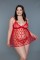 2032-Valentine BabyDoll - Red