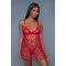 2032-Valentine BabyDoll - Red