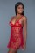 2032-Valentine BabyDoll - Red