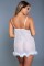2076 Farah Babydoll White